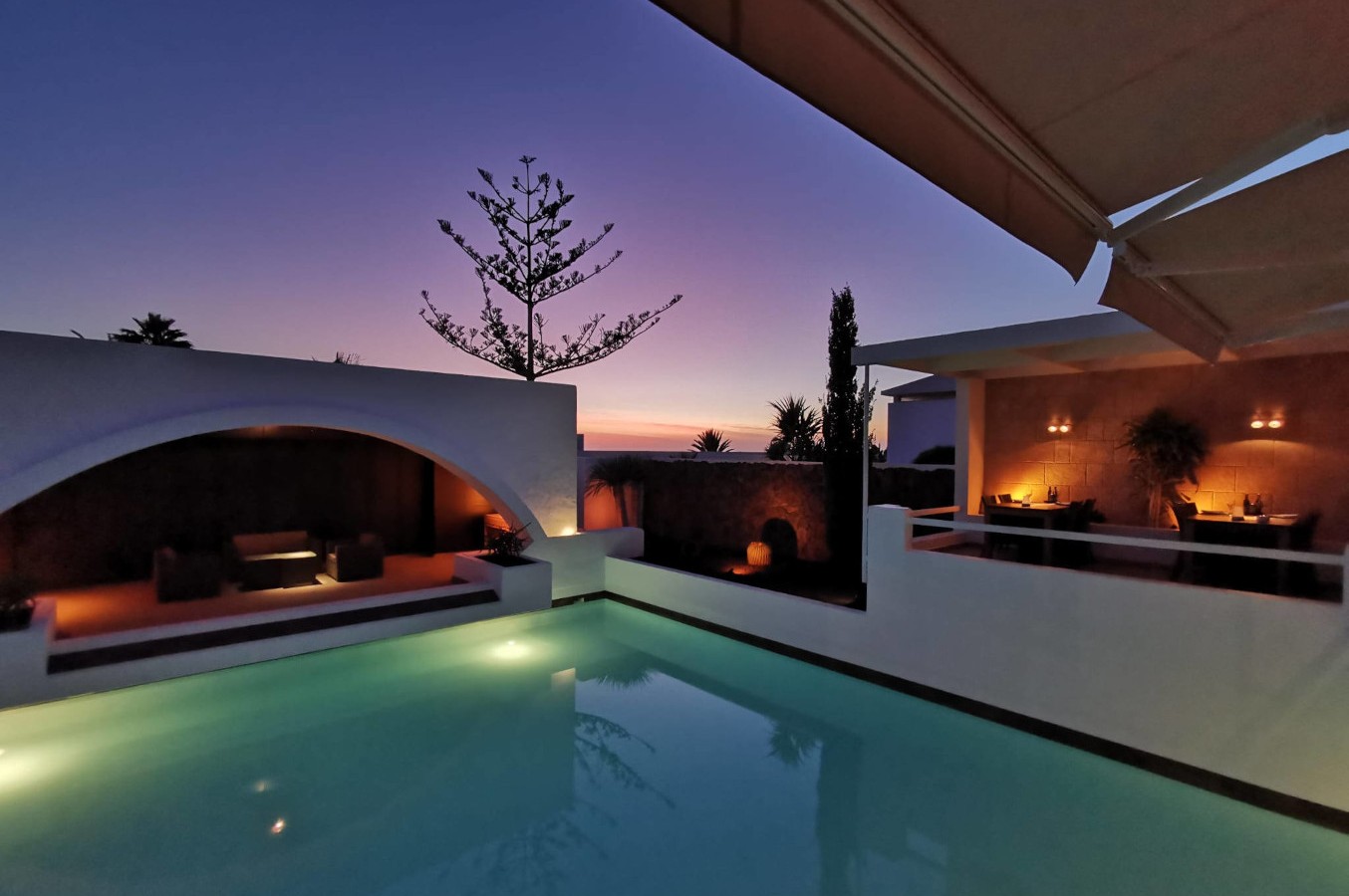 Pool sunset